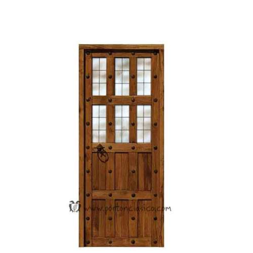 Puerta rústica para interiores modelo Granada 205x76x4 hoja 70cm